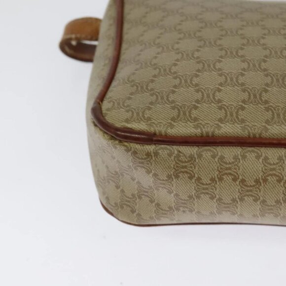 CELINE Macadam Canvas Shoulder Bag PVC Beige Auth - Picture 8 of 16